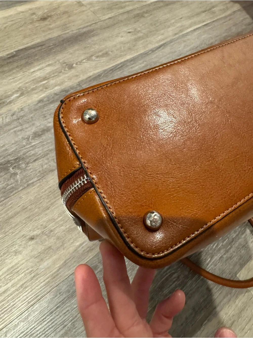 Bostanten brown leather ladies' laptop briefcase